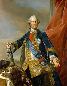 World History Prints: Portrait of the King Louis XV of France (1710-1774)
