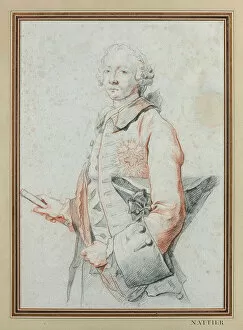 Black Chalk And Sanguine On Paper Gallery: Portrait of King Victor Amadeus III of Sardinia (1726-1796), Second Half of the 18th cen