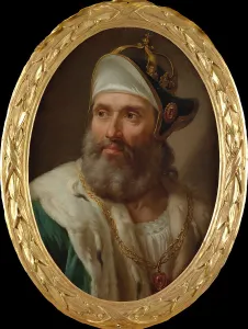 Bacciarelli Prints: Portrait of King Wenceslaus II of Bohemia (1271-1305)