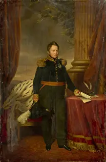 Jan Baptist Prints: Portrait of King William I of the Netherlands (1772-1843)