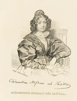 C 1840 Prints: Portrait of Klementyna Hoffmanowa (1798-1845), c. 1840. Creator: Anonymous