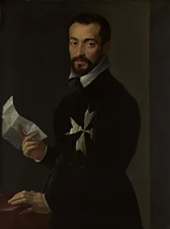Document Prints: Portrait of a Knight of Malta, Probably Fra Jacopo Salviati