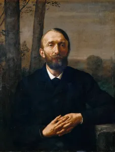 Hans 1839 1924 Prints: Portrait of Konrad Fiedler (1841-1895), 1884. Creator: Thoma, Hans (1839-1924)