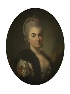 Confidence Prints: Portrait of Konstancja Poniatowska nee Czartoryska, c1768. Creator: Per Krafft the Elder