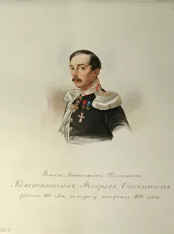 Portrait of Konstantin Fyodorovich Opochinin (1808-1848) (From the Album of the Imperial Horse Guards), 1846-1849