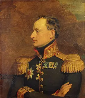Benckendorff Prints: Portrait of Konstantin Kh. von Benckendorf (1785-1828) (2nd), 1823. Creator: George Dawe
