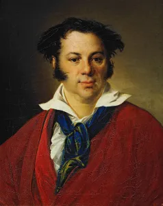 Tropinin Prints: Portrait of Konstantin Ravich, 1823. Artist: Tropinin, Vasili Andreyevich (1776-1857)