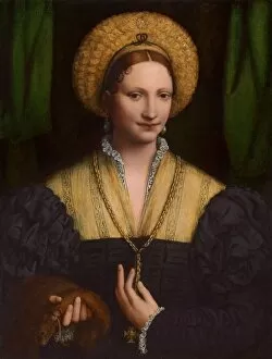 Bernardino Collection: Portrait of a Lady, 1520 / 1525. Creator: Bernardino Luini