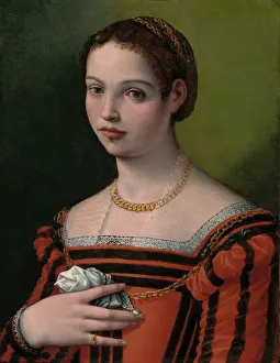 Gold Chain Gallery: Portrait of a Lady, 1550 / 60. Creator: Michele Tosini