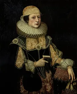 Prayer Book Prints: Portrait of a Lady, 1615-20. Creator: Unknown