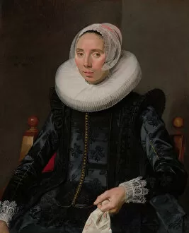 Neck Ruff Gallery: Portrait of a Lady, 1627. Creator: Frans Hals