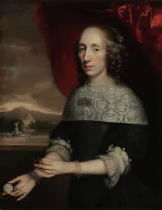 Ownership Prints: Portrait of a lady, 1660-1679. Creator: Jacobus Levecq