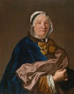 Lining Prints: Portrait of a Lady, 1725 / 50. Creator: Unknown