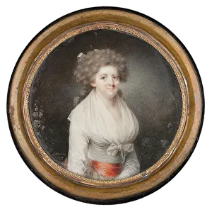 Niklas Lafrensen Prints: Portrait of a Lady, 1793. Creator: Nicolas Lavreince