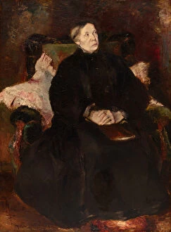 Adolphe Thomas Joseph Monticelli Gallery: Portrait of a Lady, 1870 / 79. Creator: Adolphe Monticelli