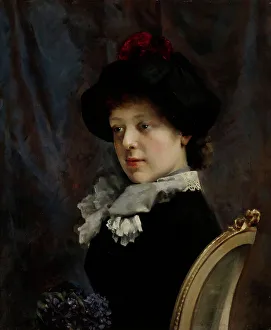 Berndtson Gunnar Prints: Portrait of a Lady, 1880-1889. Creator: Gunnar Berndtson