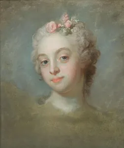 Rosy Cheeked Prints: Portrait of a Lady, 18th century. Creator: Gustaf Lundberg