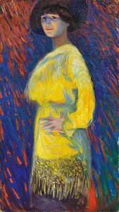 Futurism Prints: Portrait of a Lady, 1903. Creator: Boccioni; Umberto (1882-1916)