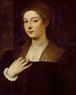Tiziano Vecellio Gallery: Portrait of a Lady, c. 1530 / 60. Creator: Unknown