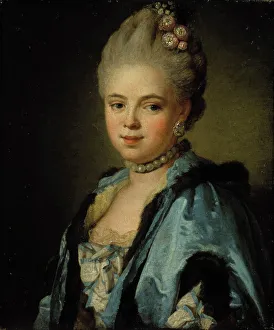 Younger Lorens Pasch The Prints: Portrait of a Lady, c1770. Creator: Lorens Pasch the Younger