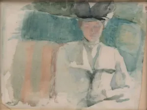 Thayer Prints: Portrait of a Lady, ca. 1898. Creator: Theodora W. Thayer