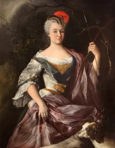 Guidobono Prints: Portrait of a Lady as Diana