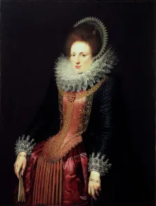 Images Dated 8th June 2010: Portrait of a Lady with a Fan, 1610s. Artist: Flemish Master