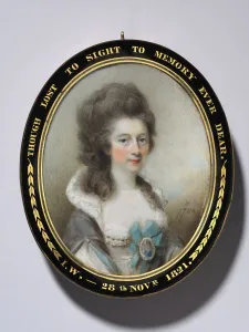 Portrait Miniature Prints: Portrait of Lady Grace Anna Newenham, 1784. Creator: Horace Hone (British, 1756-1825)