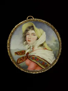 Musee Cognacq Jay Prints: Portrait of Lady Hamilton after Georges Romney. Creator: English School