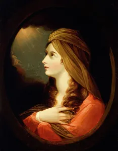 Portrait of a Lady, late 18th century. Creator: Benjamin West