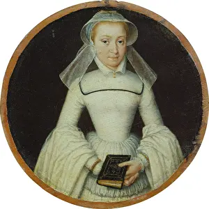 Devout Prints: Portrait of a Lady, mid-16th century. Creator: Francois Clouet