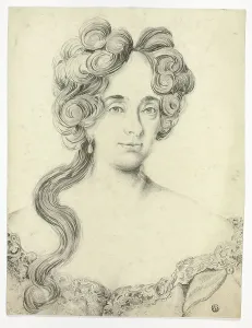Curled Prints: Portrait of a Lady, n.d. Creator: Unknown