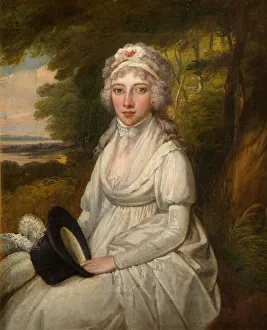 British School Gallery: Portrait Of A Lady Of The Osler Family, 1780-1800. Creator: Unknown