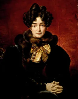 Portrait of a Lady (Possibly Mrs. Patrick Campbell, Neé Fitzgerald), 1831. Creator: Emile Jean-Horace Vernet