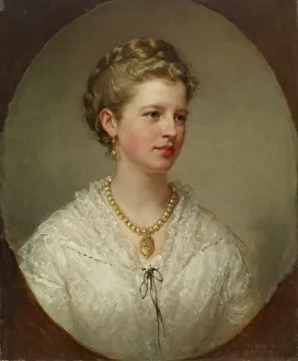 Artists Daughter Prints: Portrait of a Lady (the Artist's Daughter), 1873. Creator: George Augustus Baker