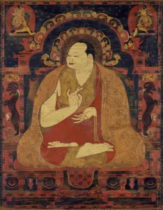 Lama Collection: Portrait of a Lama, Possibly Dromton, last quarter of the 11th century. Creator: Unknown