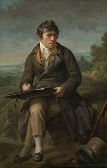 Historical Scene Or Person Prints: Portrait of the Landscape Painter Carl Anton Graff, 1809. Creator: Anton Graff