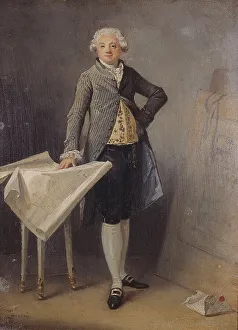Toll Gate Prints: Portrait de l'architecte Claude-Nicolas Ledoux, c.1787. Creator: Marguerite Gerard
