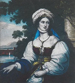 Portrait of Laskarina Bouboulina, 1830. Artist: Friedel, Adam (ca. 1780-?) Portrait of Laskarina Bouboulina, 1830. Artist: Friedel, Adam (ca. 1780-?)