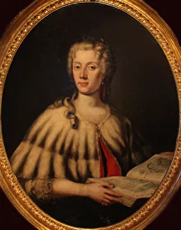 Portrait of Laura Bassi (1711-1778), Mid of the 18th cen Creator: Vandi, Carlo (?-1768)