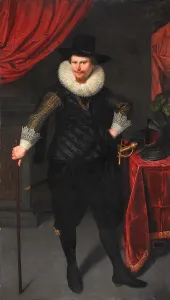 Vereenigde Oostindische Compagnie Prints: Portrait of Laurens Reael, c.1620. Creator: Cornelis Pietersz. van der Voort