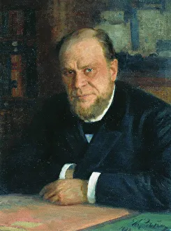 Repin Prints: Portrait of the lawyer and author Anatoli Fyodorovich Koni (1844-1927)