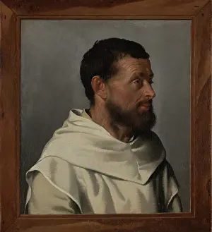 Habit Prints: Portrait of a Lay Brother with a Fictive Frame