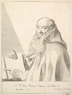 Portrait of Le Pere Yves, 1677. Creator: Claude Mellan