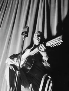 Folk Music Prints: Portrait of Leadbelly, National Press Club