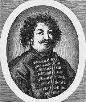 Cossack Rebellion Gallery: Portrait of the leader of a Cossacks insurrection Stepan (Stenka) Razin (1630-1671)