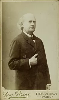 Albumin Photo Gallery: Portrait of Leconte de Lisle (1818-1894), c. 1870. Creator: Pirou