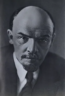 Cartographic Prints: Portrait of Lenin, 1970. Creator: Unknown