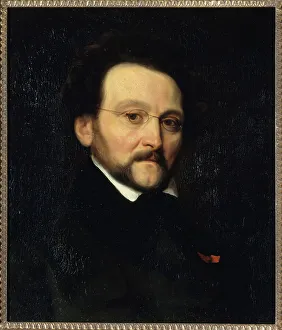 Cogniet Leon Prints: Portrait of Léon Cogniet (1794-1880)