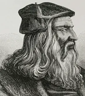 Architect Prints: Portrait of Leonardo da Vinci, (1452-1519)